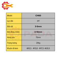 Máy Đột Lỗ Thủy Lực CH60