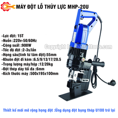 Máy Đột Lỗ Thủy Lực Cầm Tay MHP20- Đột U