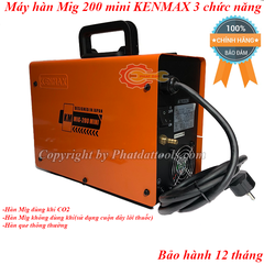 Máy hàn mig 200 mini KENMAX 3 chức năng