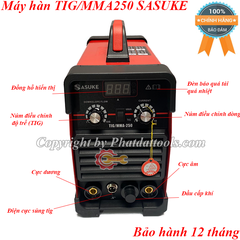 Máy hàn điện tử TIG/MMA-250A SASUKE 2 chức năng