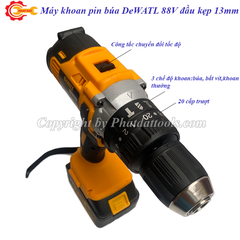 Máy khoan pin búa DW đầu 13mm