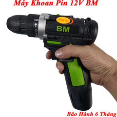 Máy khoan vặn vít dùng pin BM 12V