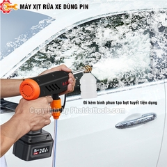 Máy Xịt Rửa Xe Dùng Pin