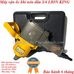 Máy siết ốc dùng hơi cỡ lớn LION KING đầu 3/4