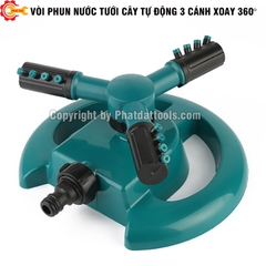 Vòi Phun Nước Tưới Cây Tự Động 3 Cánh (Đế Tròn)