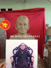 Địa chỉ đúc Tượng Chân Dung Bán Thân Cụ Bà Cao 42 cm tại Hà Nội, Đà Nẵng, HCM