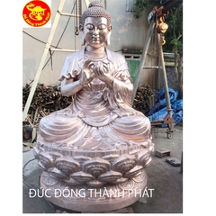 Đúc Tượng Phật Thích Ca Mâu Ni Bằng Đồng Cao 2,3 m Cho Chùa Thủ Dầu 1 Bình Dương