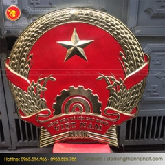 Quốc huy bằng đồng tại Hà Nội