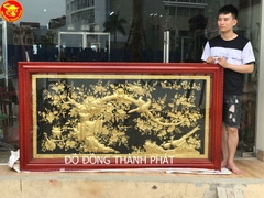 Tranh Đồng Vinh Hoa Phú Quý Mạ Vàng 24k Cao Cấp Tại Hà Nội, Đà Nẵng, Sài Gòn.