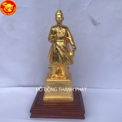 Tượng Đồng Trần Quốc Tuấn - Hưng Đạo Vương Mạ Vàng Cao 50cm