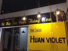Làm biển quảng cáo, trang trí cửa tiệm ( salon ) tóc