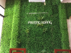 Trang trí  công ty bằng cỏ nhân tạo