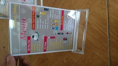 Biển menu bằng mica