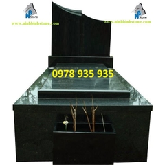 Mộ ốp đá granite đơn giản mã 01A