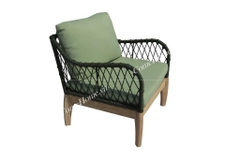 ROPE OUTDOOR SOFA SET WOODEN FRAME -CH20