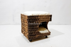 Wicker Pet Bed with Cushion, - CH2827A-1BR