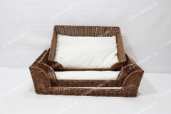 Wicker Pet Bed with Cushion - CH2869B-3BR