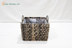 Poly rattan Storage basket, Wicker Basket - CH3863B-3GY