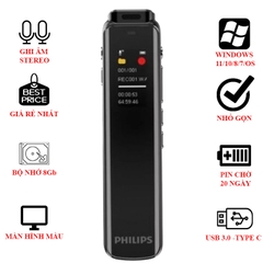 Máy Ghi Âm Philips VTR5010/93 - 8Gb Máy Ghi Âm Philips VTR5010/93 - 8Gb