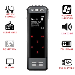 Máy Ghi Âm Philips VTR8062/93 - 16GB Máy Ghi Âm Philips VTR8062/93 - 16GB