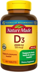 VIÊN UỐNG BỔ SUNG VITAMIN D3 NATURE MADE D3 1000 IU (25MCG) 650 Viên