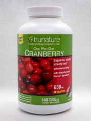 VIÊN HỖ TRỢ ĐƯỜNG TIẾT NIỆU TRUNATURE CRANBERRY 650MG (Hộp 140 viên) hàng Mỹ đủ Bill