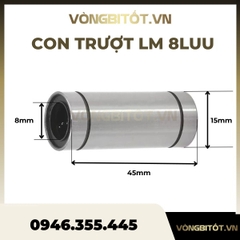 Con Trượt Tròn Ф8 (LM8UU/ LM8LUU)