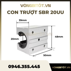 Hộp Trượt Tròn Hở SBR20 (Con Trượt Ф20)