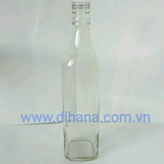 Chai thủy tinh vuông 500ml