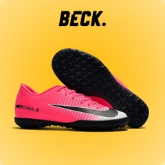 Giày Bóng Đá Nike Mercurial Vic 6 Hồng Trắng Lưỡi Gà Liền TF