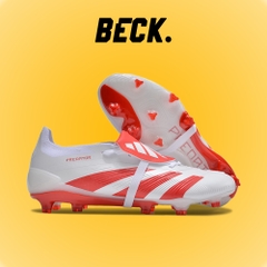 Giày Bóng Đá Adidas Predator Elite Predstrike Tongue Trắng Vạch Đỏ HQ FG