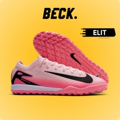 Giày Bóng Đá Nike Mercurial Vapor 16 Elite V1 Hồng Phấn Vạch Đen Cổ Lửng TF