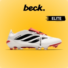 Giày Bóng Đá Adidas Predator 26 Elite Tongue Trắng Đỏ Vạch Đen Lưỡi Gà Gập HQ FG