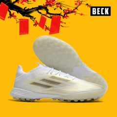 Giày Bóng Đá Adidas X Speedflow.1 Trắng Vàng Vạch Đen HQ TF