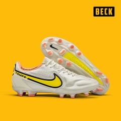 Giày Bóng Đá Nike Tiempo 9 React Pro Nâu Vạch Vàng FG