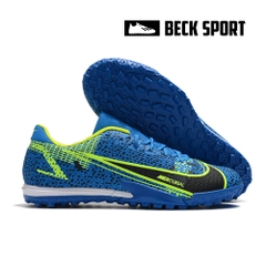 Giày Bóng Đá Nike Mercurial Vapor 14 Academy Safari Xanh Biển Đen Vạch Chuối V2 TF