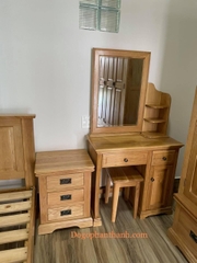 BÀN TRANG ĐIỂM GỖ SỒI 80cm BÀN TRANG ĐIỂM GỖ SỒI 80cm