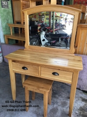 Bàn trang điểm 2 hộc gỗ sồi Mỹ Bàn trang điểm 2 hộc gỗ sồi Mỹ