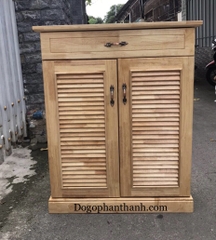 Tủ giày lá sách gỗ cao su 80cm Tủ giày lá sách gỗ cao su 80cm
