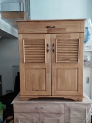 Tủ Giày Lá sách Gỗ Cao Su 2 Cánh Tủ Giày Lá sách Gỗ Cao Su 2 Cánh