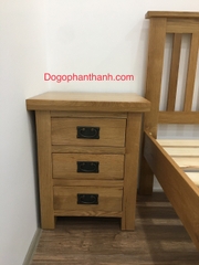 Tủ đầu gường 3 hộc gỗ sồi - 100% gỗ tự nhiên Tủ đầu gường 3 hộc gỗ sồi - 100% gỗ tự nhiên