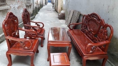 Bộ bàn ghế guột gỗ nhãn phun PU