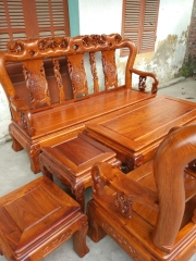 Bộ bàn ghế minh quốc hồng gỗ hương vân