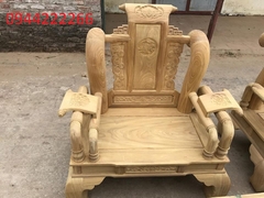 Bộ bàn ghế tần thủy hoàng gỗ cẩm vàng tay 12 Bộ bàn ghế tần thủy hoàng gỗ cẩm vàng tay 12