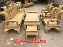 Bộ bàn ghế tần thủy hoàng gỗ cẩm vàng tay 12