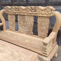 Bộ bàn ghế voi ma mút gỗ cẩm vàng