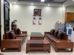 Bộ Ghế Sofa Chân Quỳ Gỗ Sồi Nga