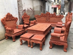 Bộ bàn ghế hoàng gia gỗ hương đỏ nam phi Bộ bàn ghế hoàng gia gỗ hương đỏ nam phi