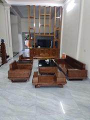 Bộ Bàn Ghế Sofa Chân Thuyền Đối Gỗ Sồi Nga