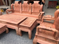 Bộ bàn ghế giả cổ tần thủy hoàng tay 14 gỗ hương đá víp Bộ bàn ghế giả cổ tần thủy hoàng tay 14 gỗ hương đá víp